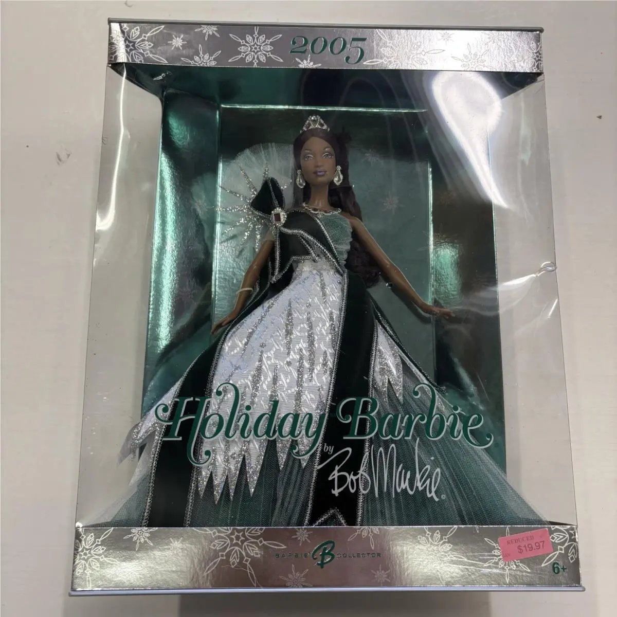 Holiday Barbie Doll African American Bob Mackie 2005 Mattel H9648 Nrfb Rare