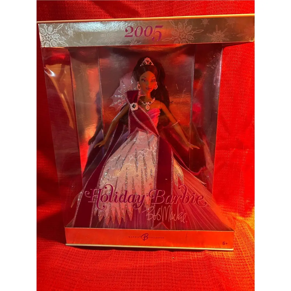 2005 Holiday Barbie African American Bob Mackie Doll Nrfb Mattel Barbie