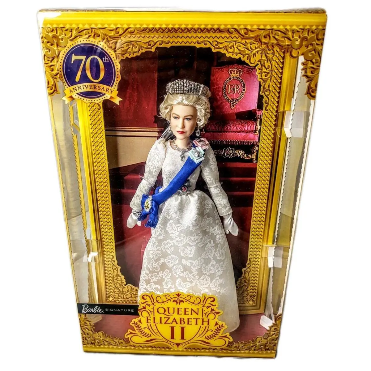Queen Elizabeth II Barbie Signature Fashion Doll 70th Anniversary Nrfb