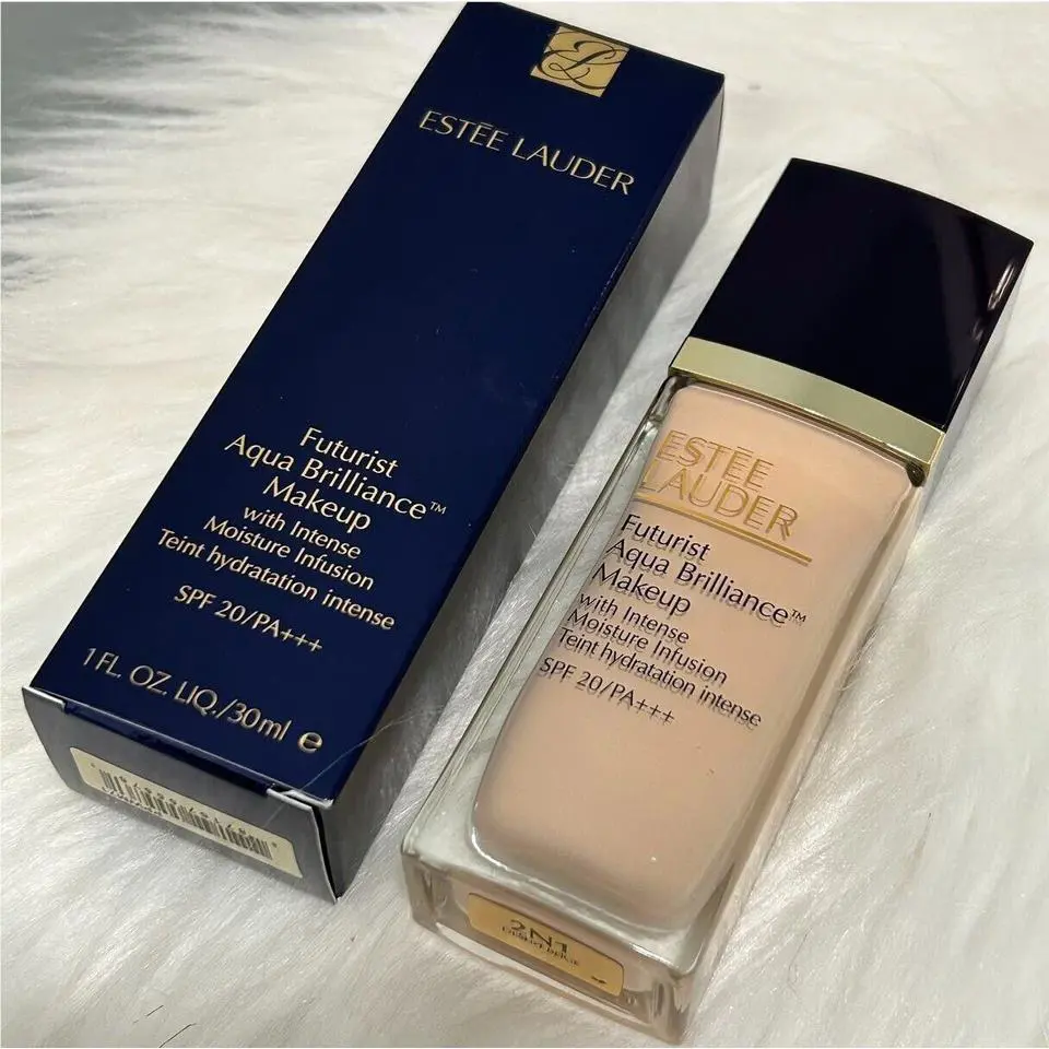 Estee Lauder Futurist Aqua Brilliance Makeup SPF20 2N1 Desert Beige 1oz Rare