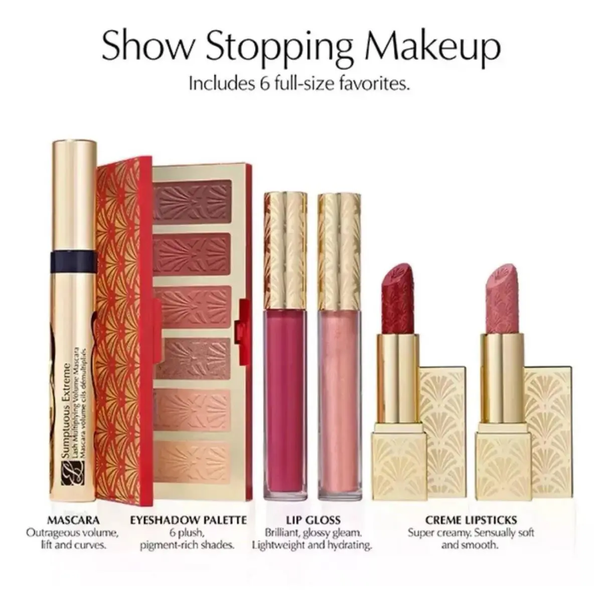 Estee Lauder 2024 6pc Blockbuster Make up Set with Random Gift Makeup Bag