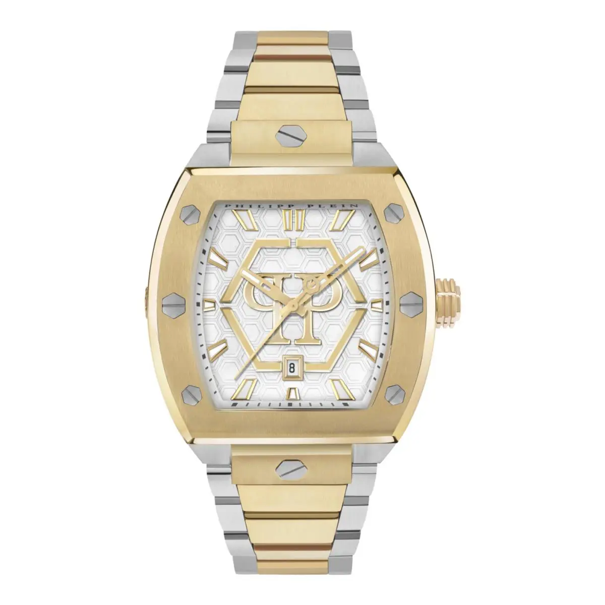 Philipp Plein Mens Two Tone 44mm Bracelet Fashion Watch