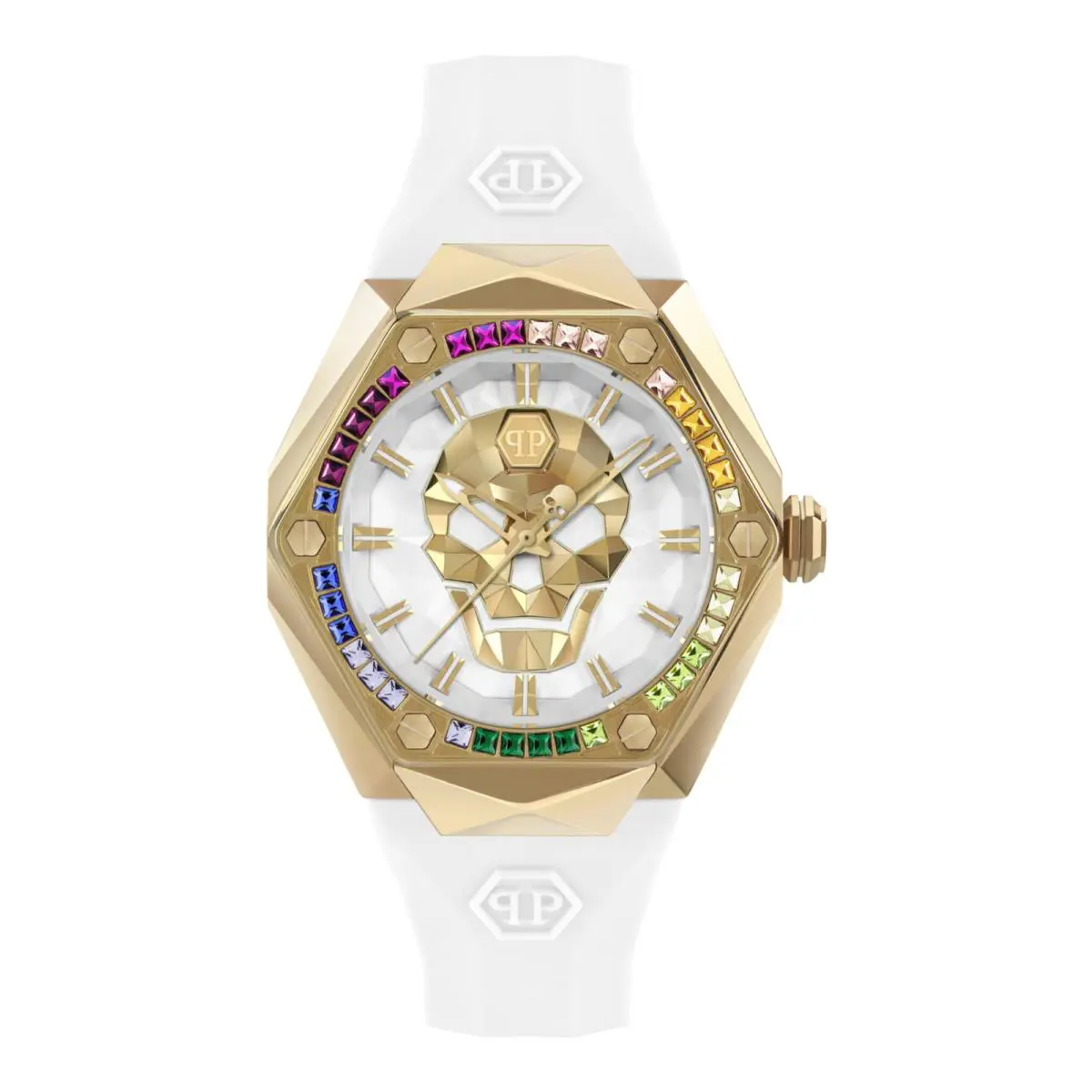 Philipp Plein Womens Gold 40mm Strap Fashion Watch