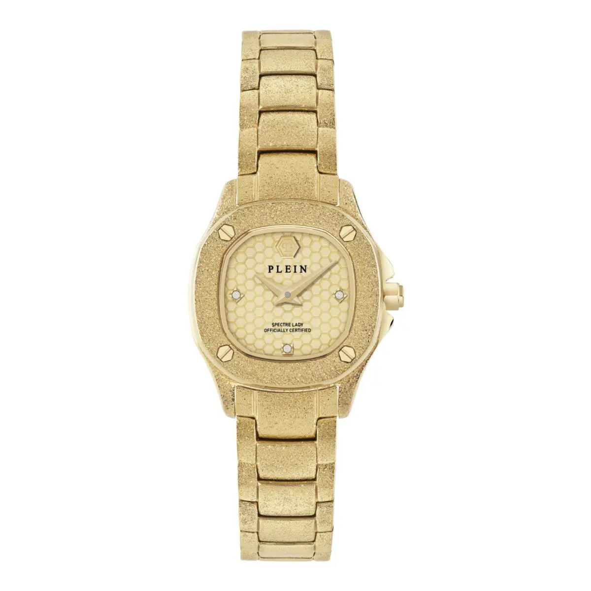 Philipp Plein Womens Gold 23mm Bracelet Fashion Watch