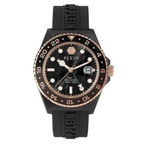 Philipp Plein Gmt-i Challenger PWYBA0823 Men`s Black Analog Quartz Watch