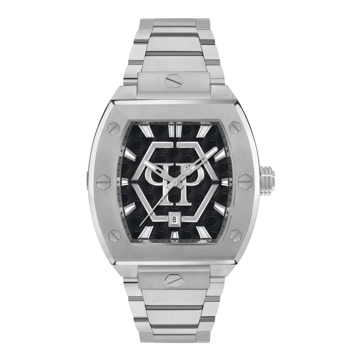 Philipp Plein Mens Stainless Steel 44mm Bracelet Fashion Watch
