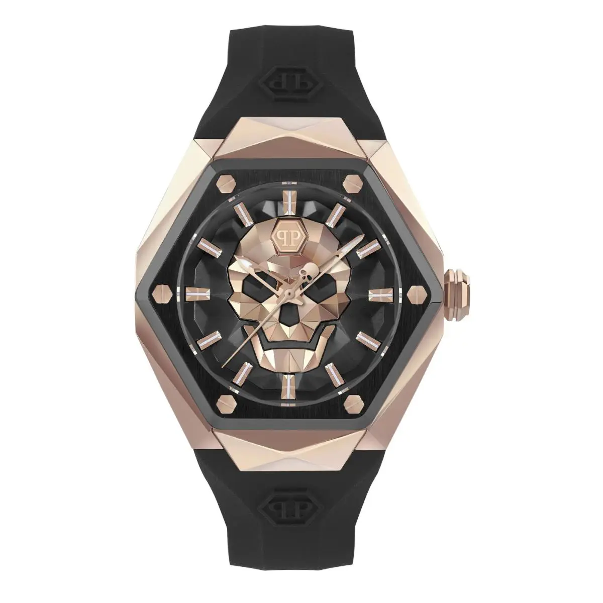 Philipp Plein Black Mens Analog Black Watch Date Superlative Gent PWPWA0224 - Dial: Black, Band: Black, Bezel: Black