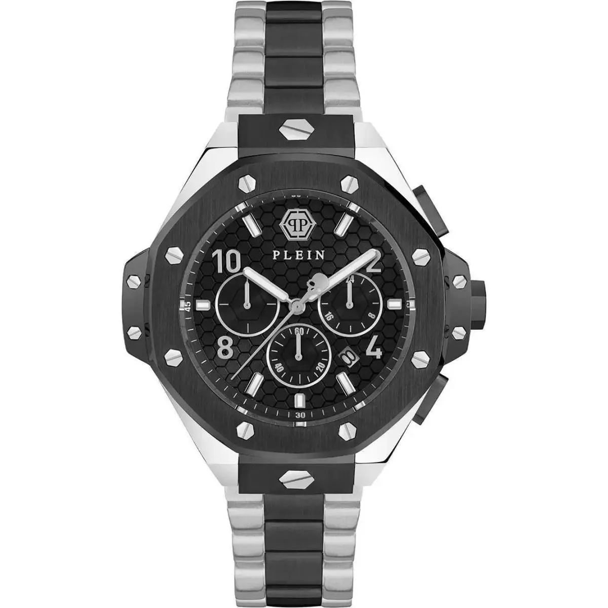 Philipp Plein Men`s Watch Chrono Royal 46mm Black Dial PWPRA0224