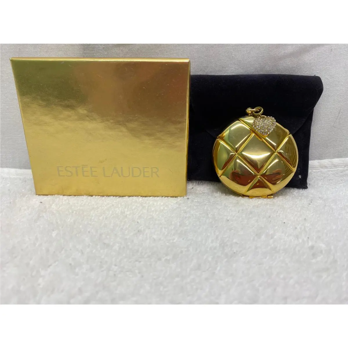 Estee Lauder Vintage Quilted Compact Lucidity Translucent Pressed Powder