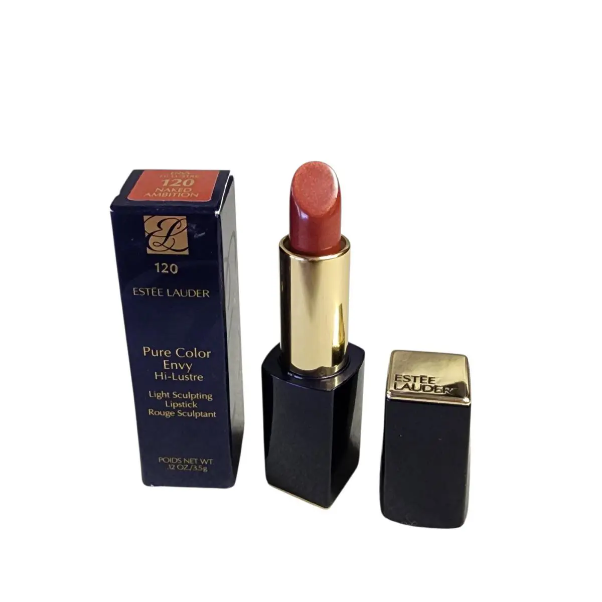 Estee Lauder Hi-lustre Sculpting Lipstick 120 Naked Ambition Boxed