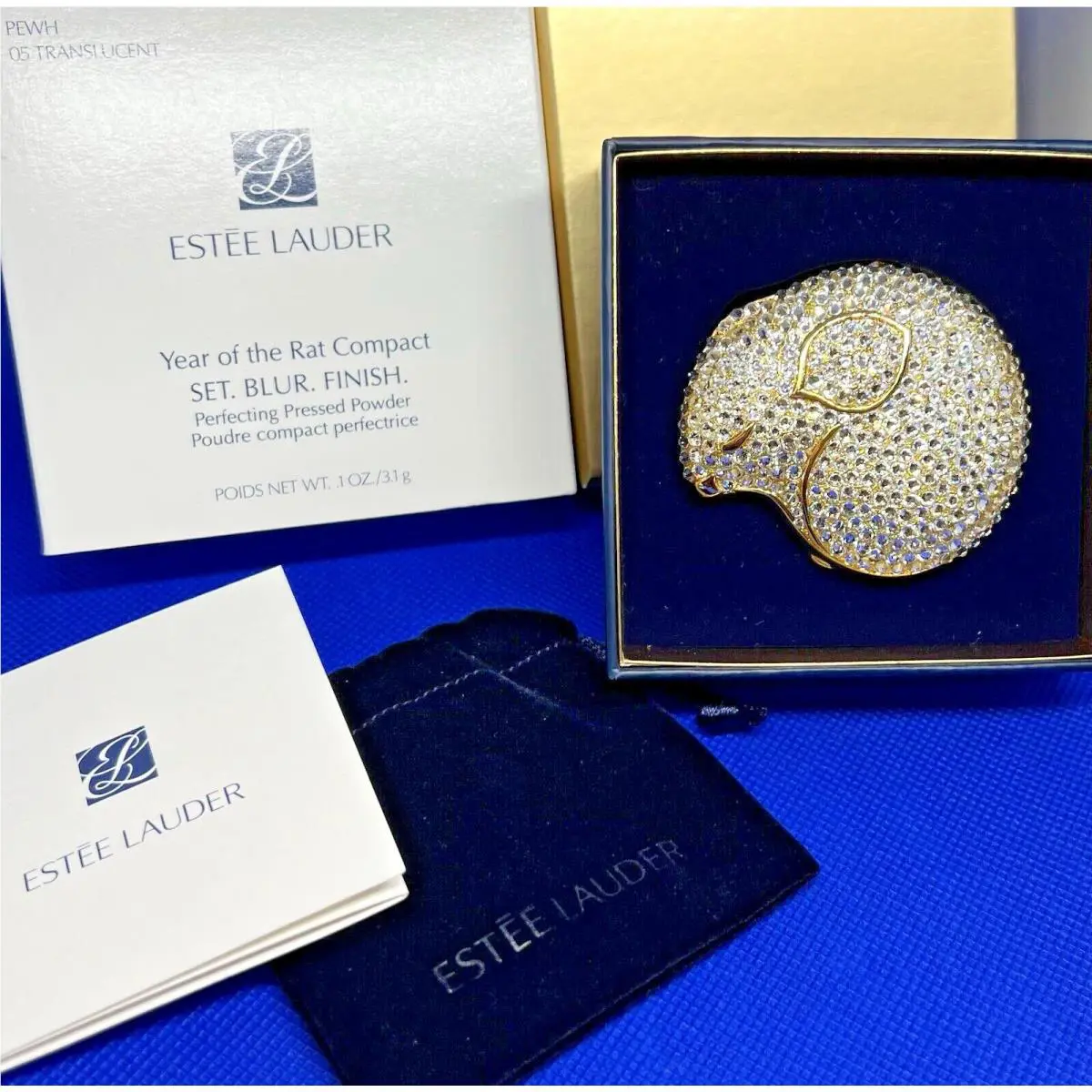 Estee Lauder Year Of The Rat Perfecting Pressed Powder Compact-limited Ed