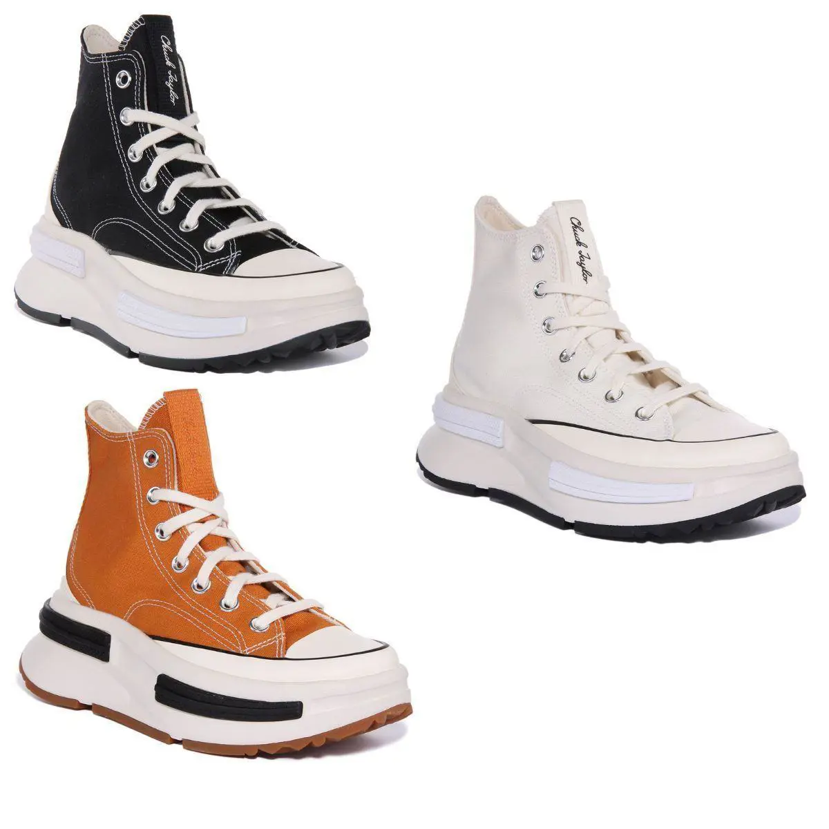 Converse A00869C Run Star Legacy Cx Hi Womens Sneaker In Black White US 4 - 10 - BLACK WHITE