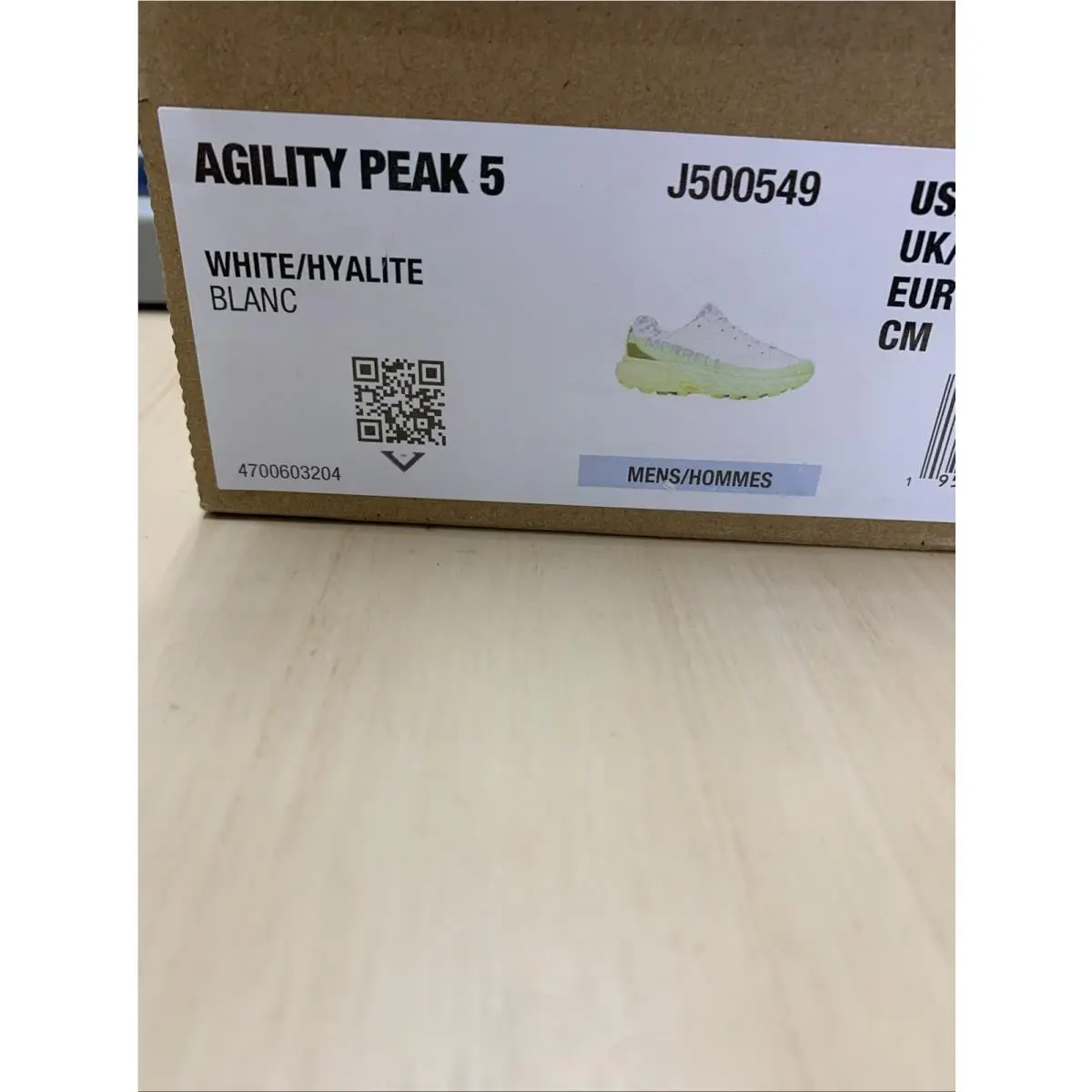 Merrell shoes - Merrell Agility Peak 5 - Agility Peak - J500549 - White 5