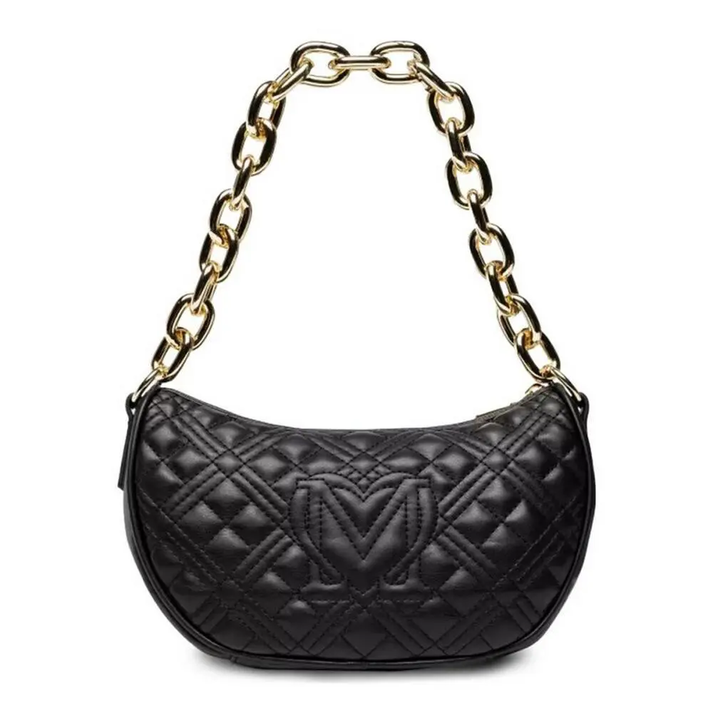 Love  Women`s Bag Black Borsa Quilted PU Nero JC4027PP1FLA0 by Moschino