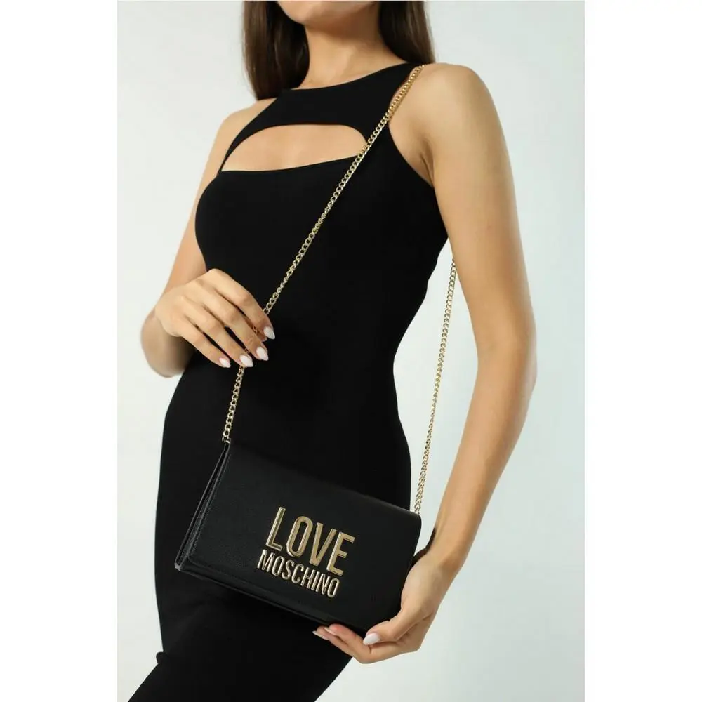 Love Moschino Women`s Bag Black Borsa PU Nero JC4127PP1GLI0