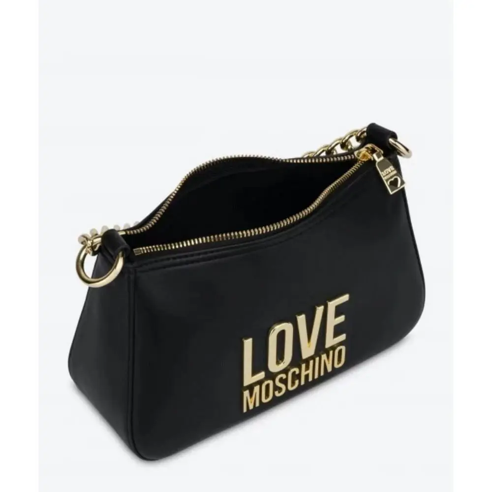 Love Moschino Women`s Bag Borsa Bonded PU Nero JC4108PP1FLJ000A