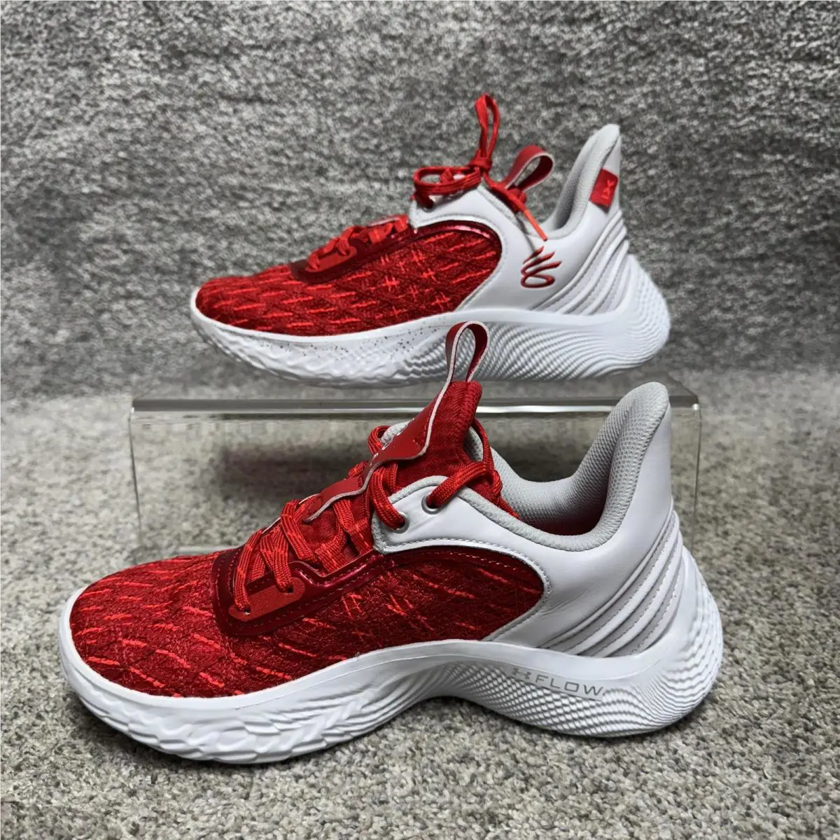 Under Armour shoes - Under Armour Curry Flow 9 - Red (UPC: 196039308771) 2