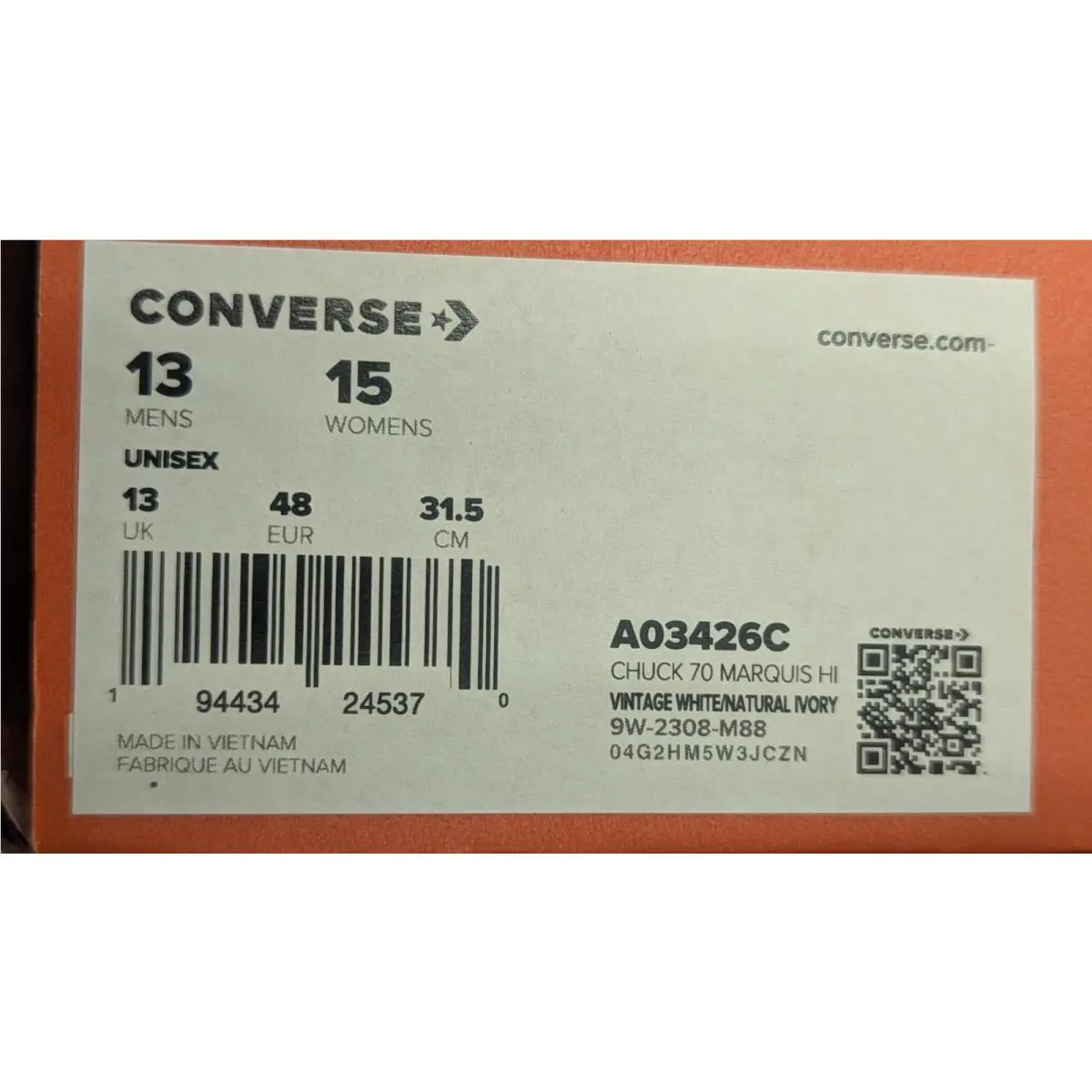 Converse shoes - Converse Chuck 70 Marquis - Chuck Marquis - A03426C - White (UPC: 194434245370) 16