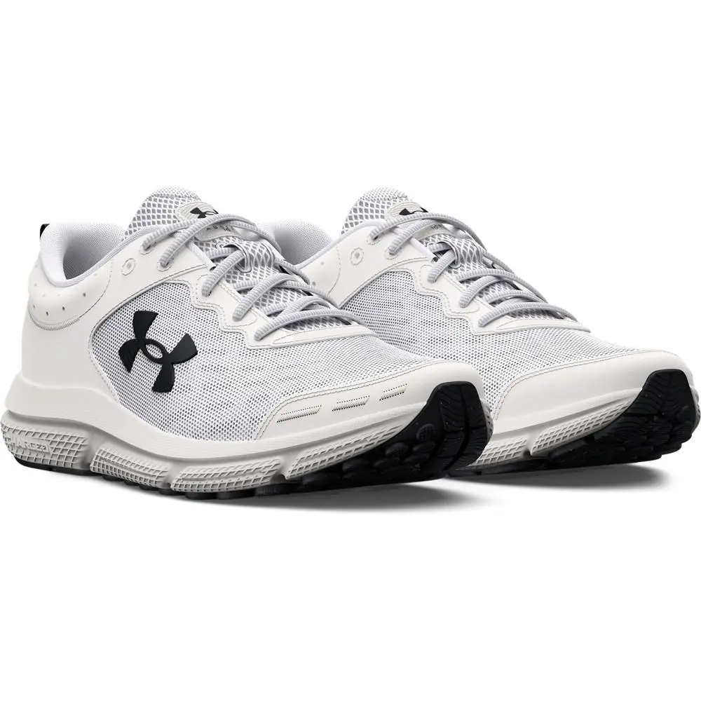 Under Armour UA 3026175 Men`s Charged Assert 10 Running Shoes - White/black - Size 8.5 - White