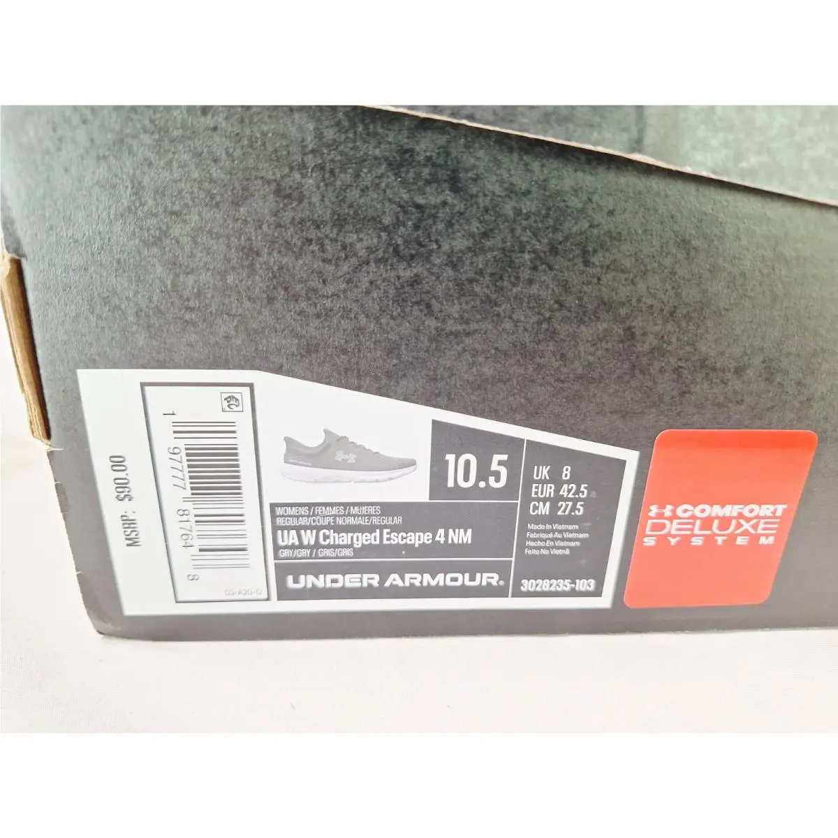Under Armour shoes - Under Armour Charged Escape 4 - 3028235 103 - Gray (UPC: 195253929212) 0