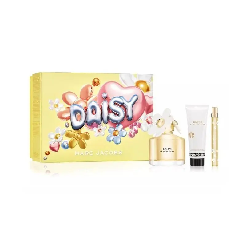 Daisy Marc Jacobs 3.3 oz Edt Spray 2.5 oz Body Lotion Travel Spray Set