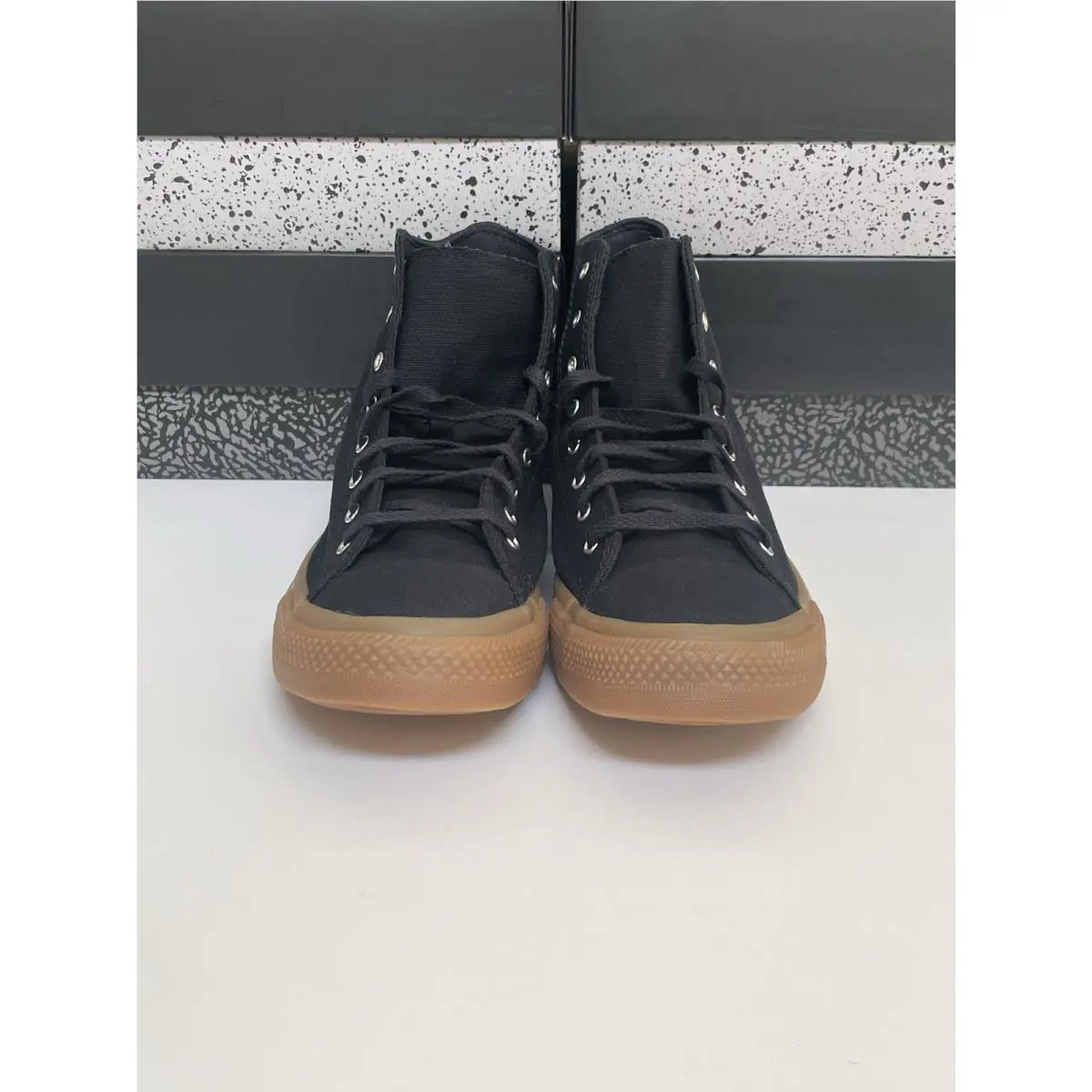 Converse shoes - Converse Chuck Taylor All Star High - A12430C - Black/Black/Gum (UPC: 0194435123721) 0