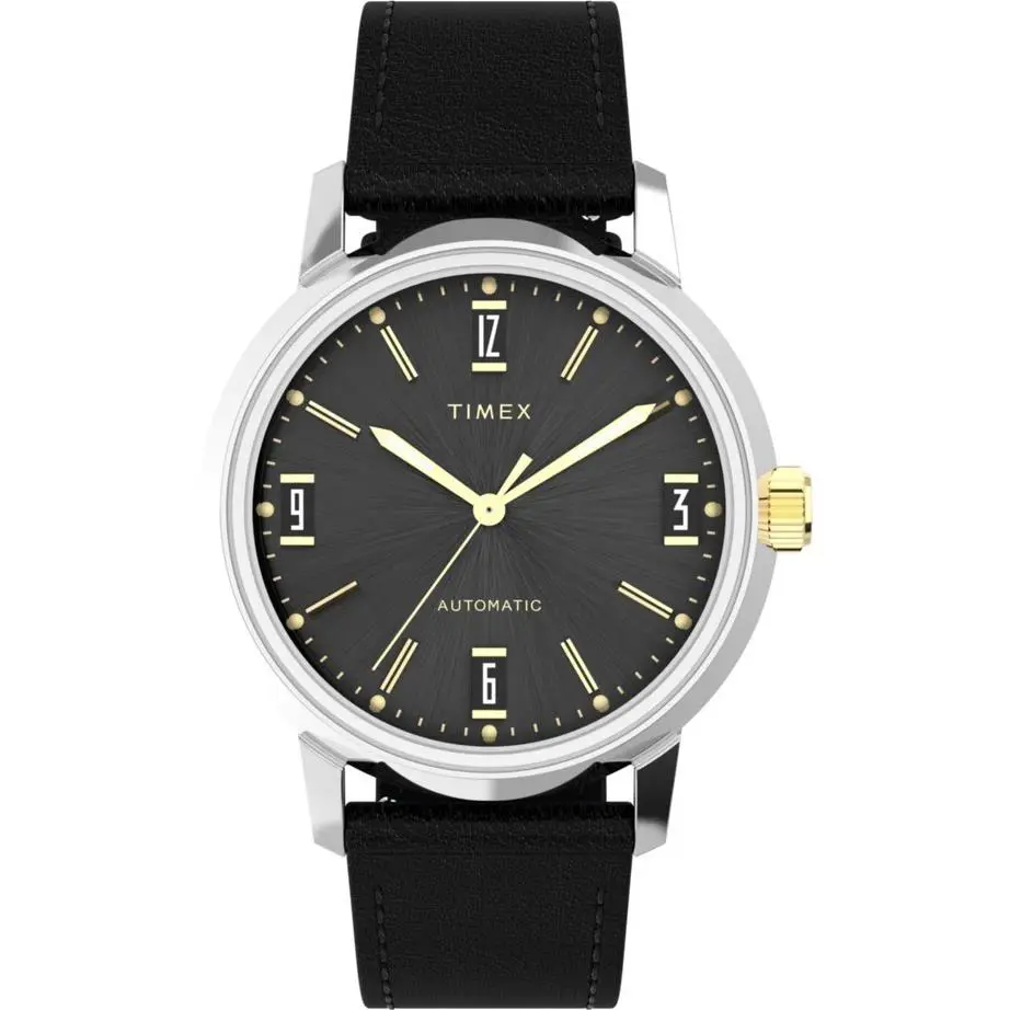 Timex Marlin Automatic 40mm Leather Strap Watch TW2W33900