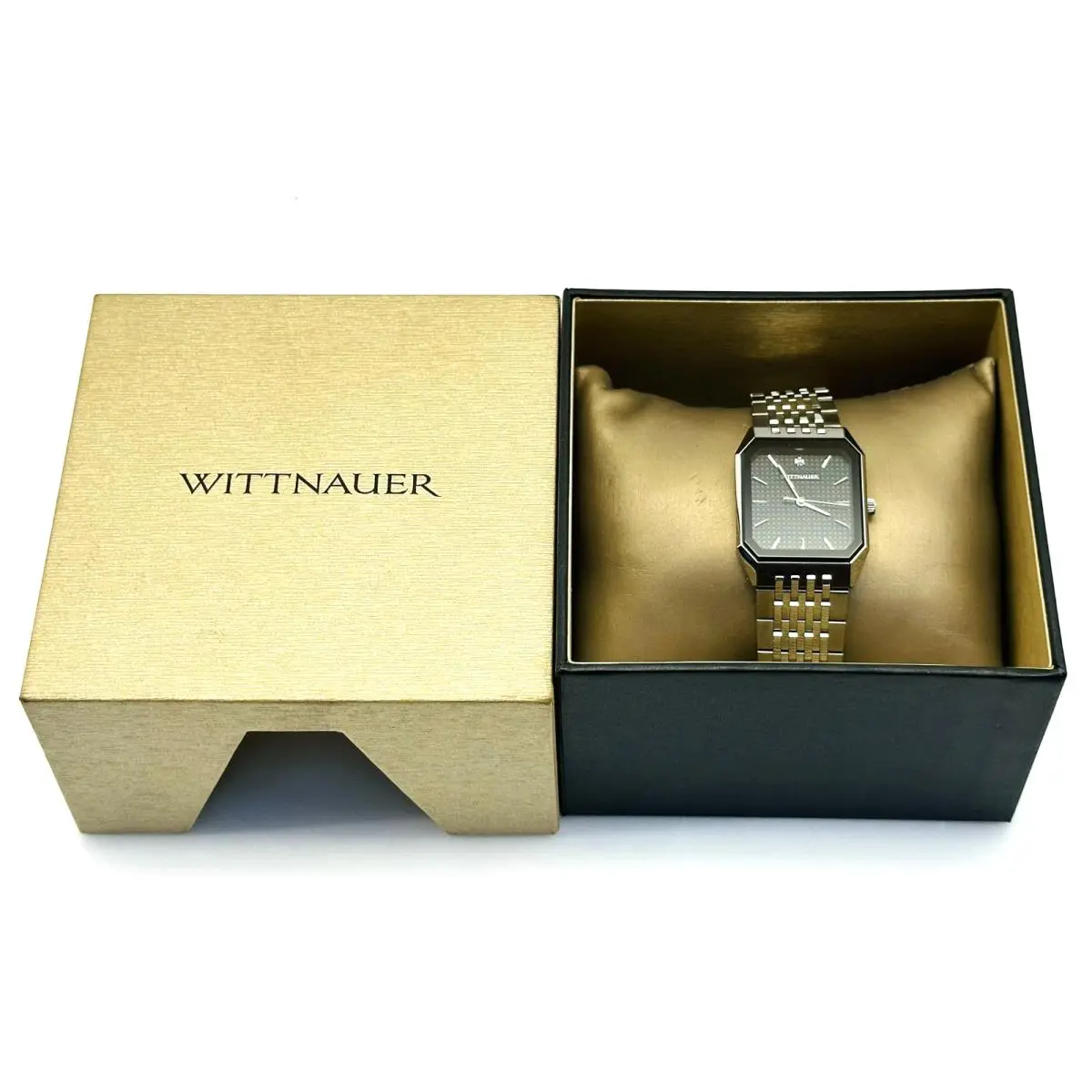 Omni Black Diamond Dial Stainless Steel Watch. WN3111 by Wittnauer