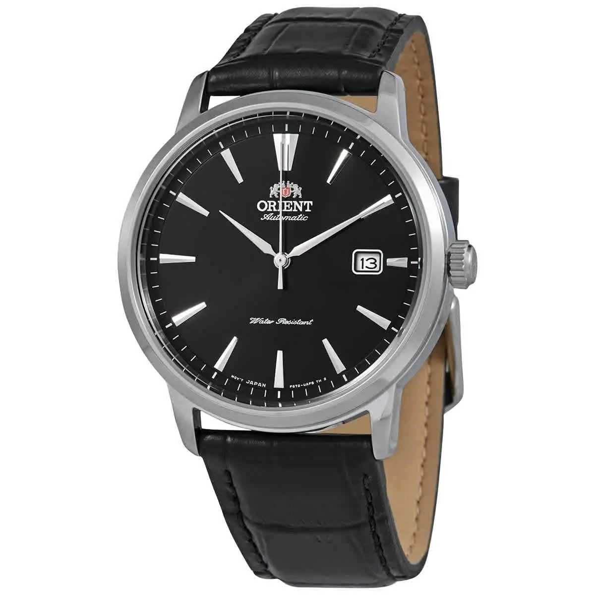 Orient Contemporary Automatic Black Dial Men`s Watch RA-AC0F05B10B - Dial: Black, Band: Black, Bezel: Silver-tone