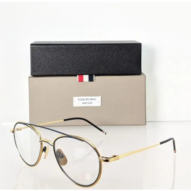 Eyeglasses TB 109 53 C Navy Gold TB 109 by Thom Browne
