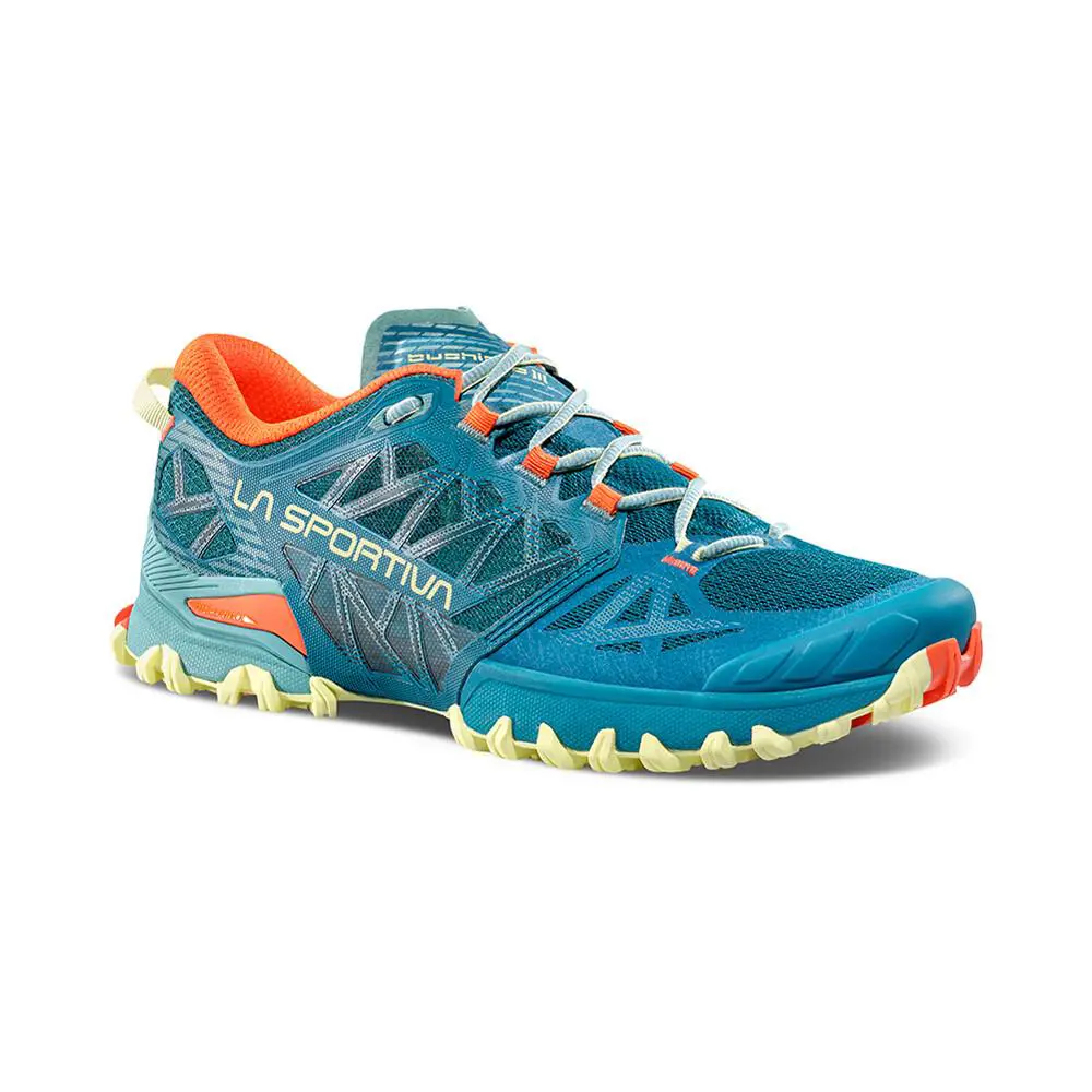 LA Sportiva Women`s Bushido Iii Running Shoe - 39.5 - Everglade Zest