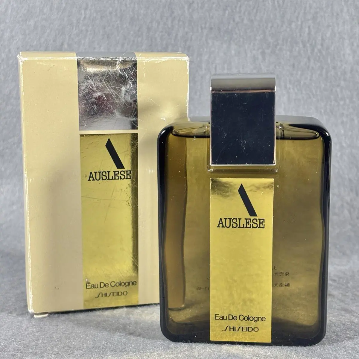 Vintage Shiseido Auslese Eau de Cologne Men 120mL Japan 80s 90s Gold A Logo