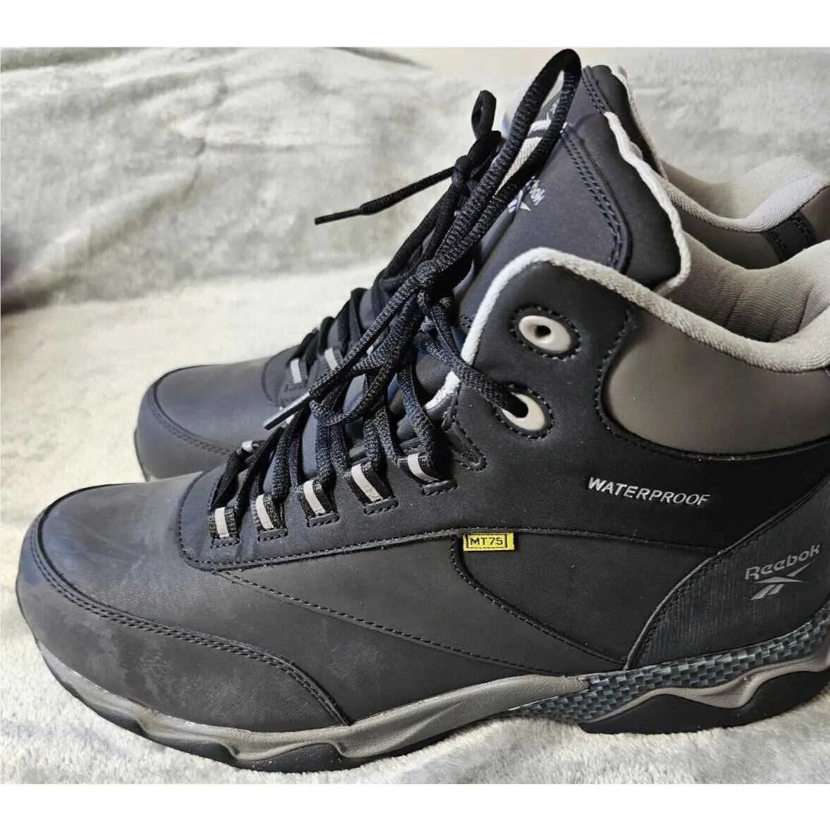 Reebok Beamer Men`s Size 14 Waterproof Athletic Work Boot Cushguard Boots RB1067