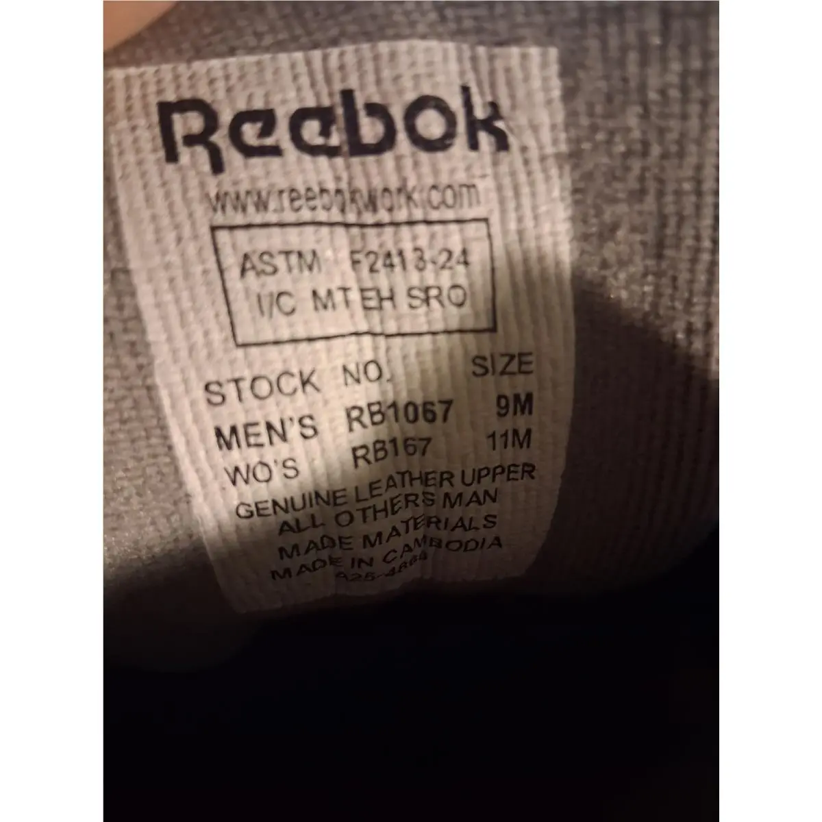 Reebok shoes - Reebok Work Beamer - Work Beamer - RB1067 - Black 9