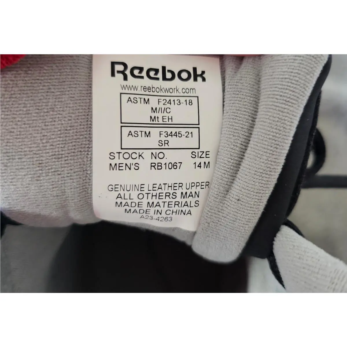 Reebok shoes - Beamer - Beamer - RB1067 - Black with Grey Trim 8