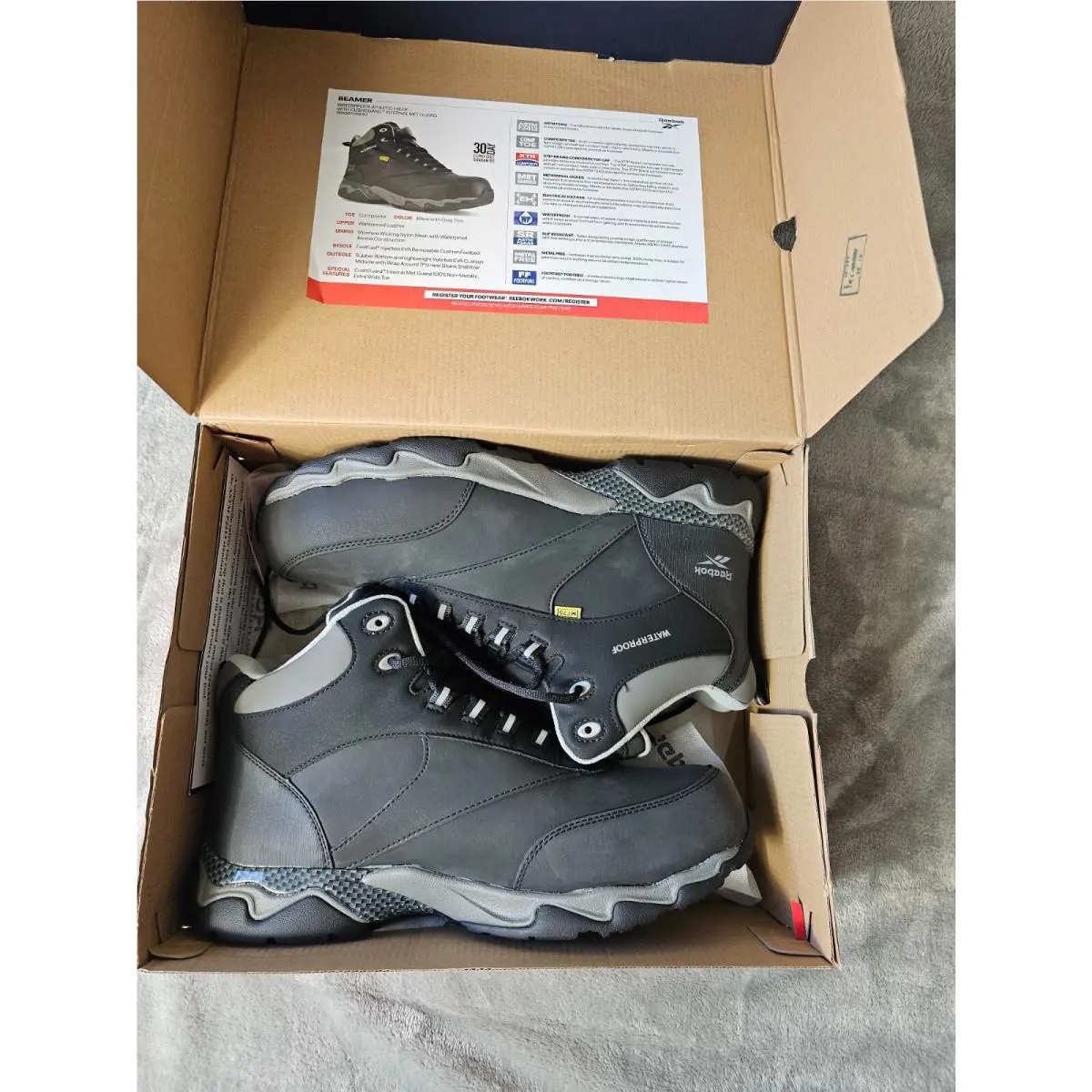 Reebok shoes - Beamer - Beamer - RB1067 - Black with Grey Trim 0