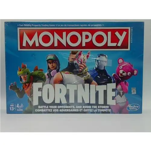 Monopoly Fortnite Edition Board Game 27 Character Outfits Ages 13+ 2-7 Players