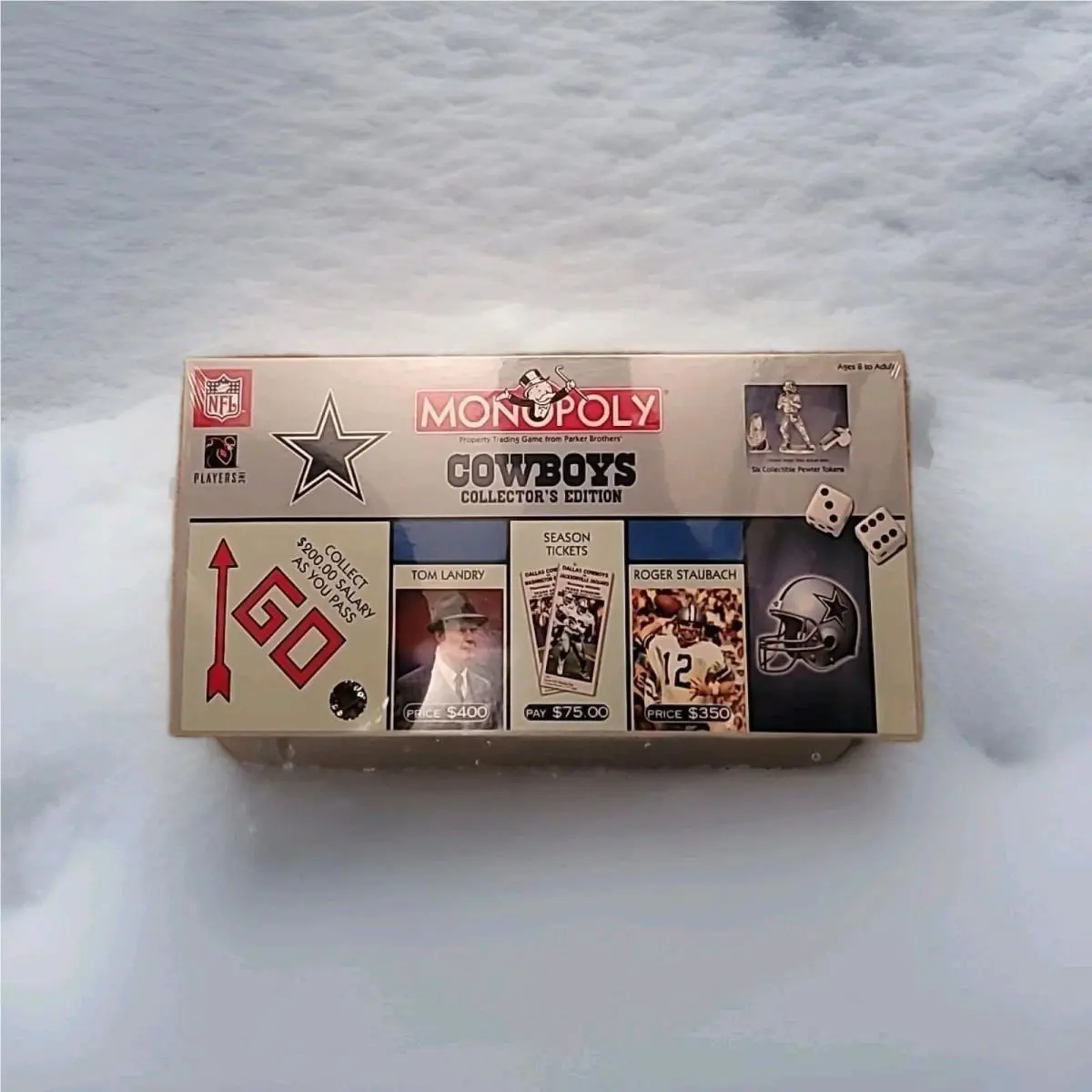 Dallas Cowboy 2003 Monopoly Nfl Collector`s Edition Board Game Sealed/