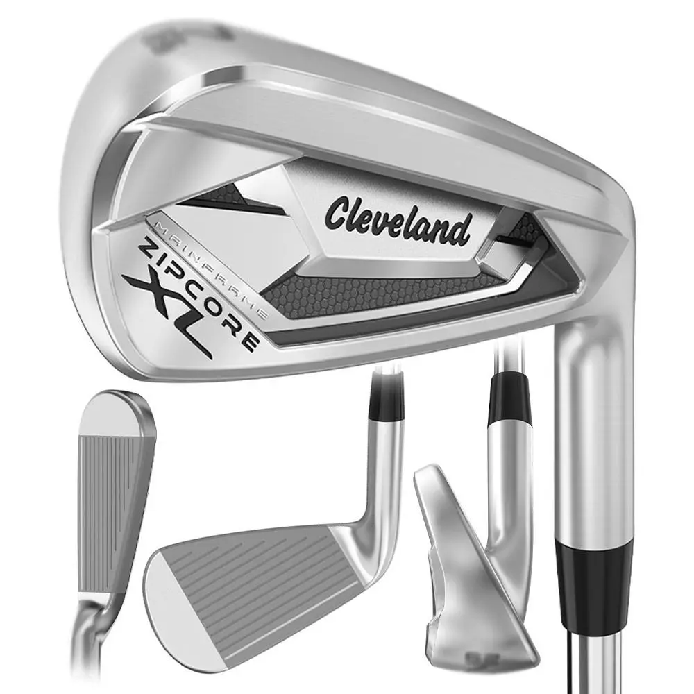 Cleveland Men Zipcore XL Iron Set - 24 RH 4-PW Steel Stiff - Black