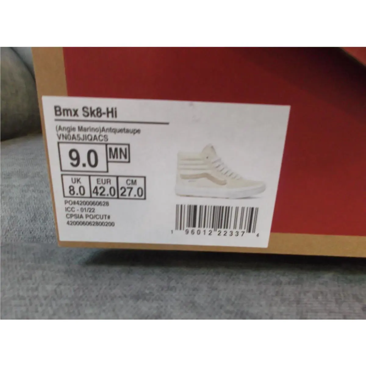 Vans shoes - Bmx Sk8 Hi - Bmx - VN0A5JIQACS - Antique/Taupe (UPC: 196012222865) 1