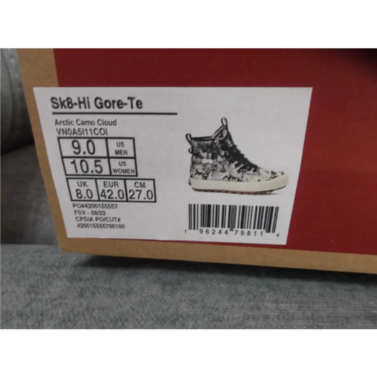 Vans shoes - VANS Sk8-Hi - VN0A5I11COI - Grey (UPC: 196244798114) 0