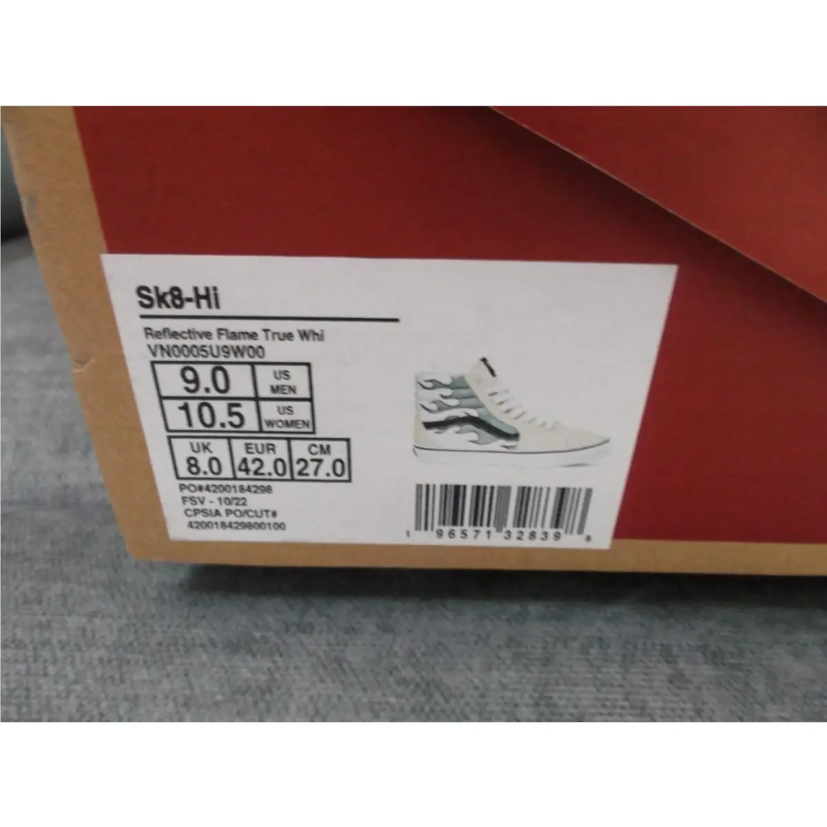 Vans shoes - VANS Sk8-Hi - VN0005U9W00 - White (UPC: 196571328398) 0