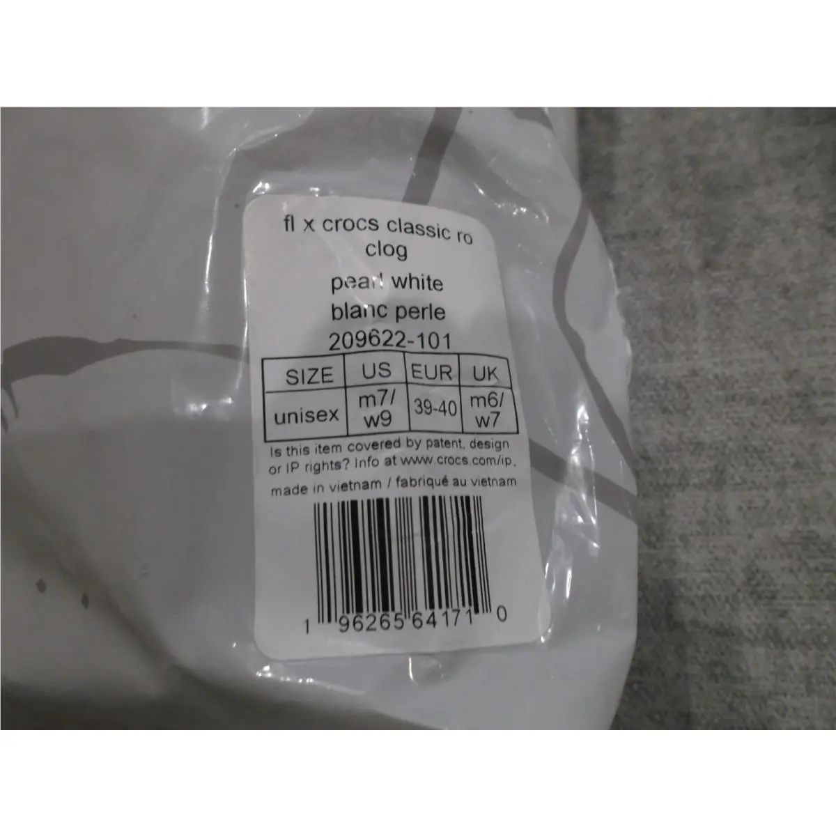 Crocs shoes - White (UPC: 196265641710) 1