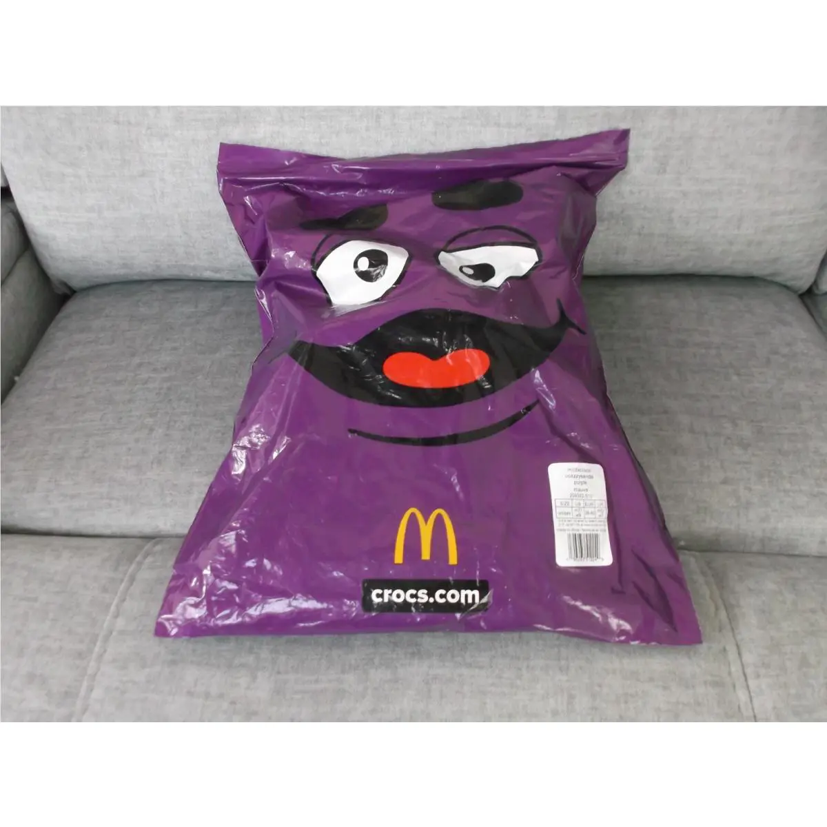 Mcdonald`s X Crocs Grimace Cozzy Sandal Size Men’s 7 / Women’s 9 Limited Edition