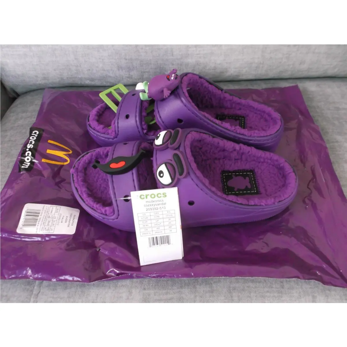 Crocs shoes - Crocs Grimace Cozzy - Grimace Cozzy - Purple (UPC: 196265512256) 0