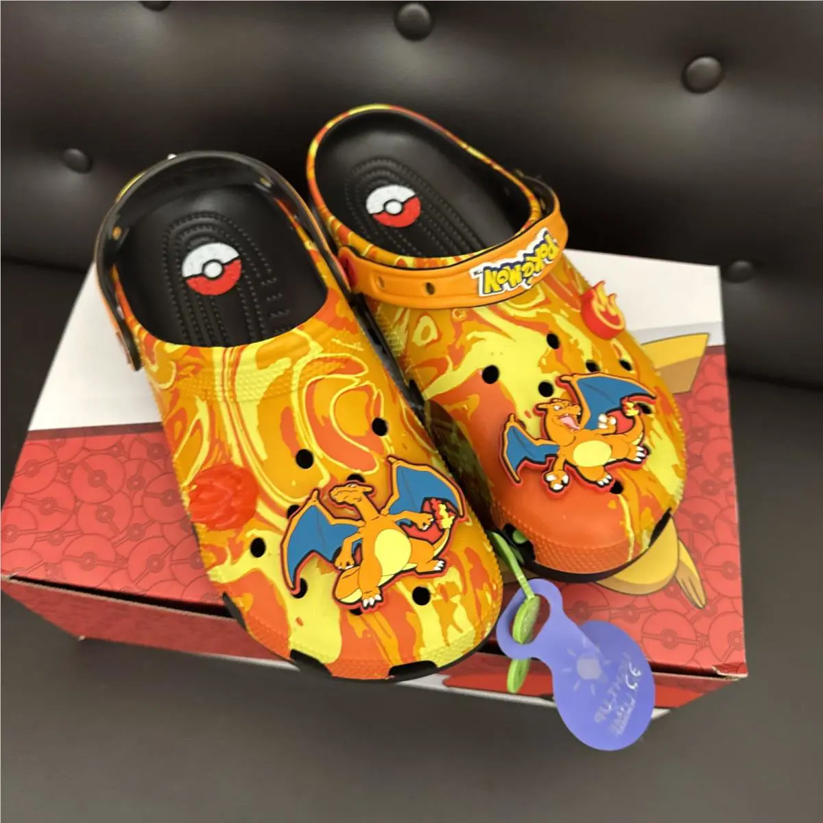 Crocs Pokémon Charizard Classic Clogs Men`s Size 9 Women’s 11 Limited Edition