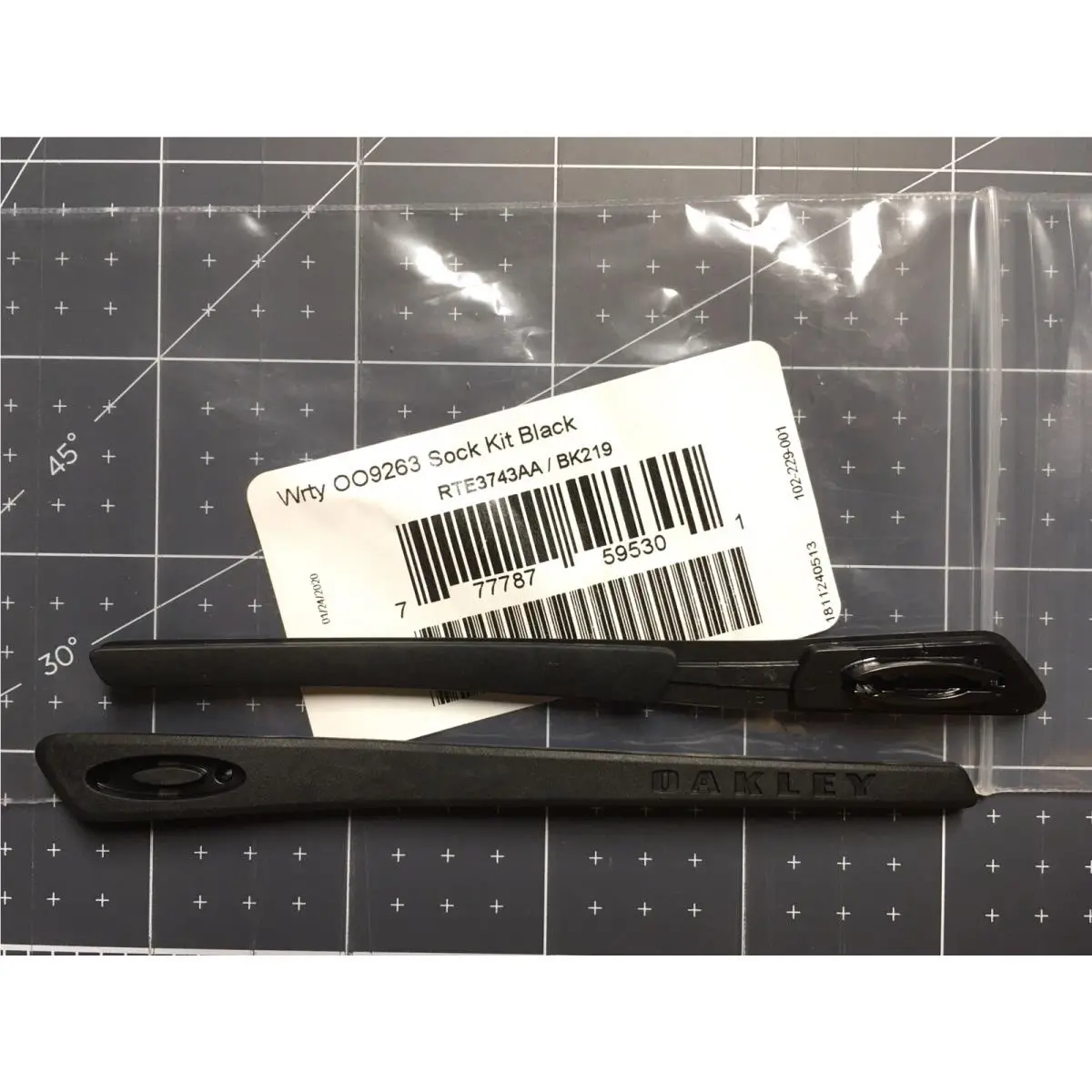 Oakley Ear Socks For Turbine OO9263 Oem Black Ellipse Icon