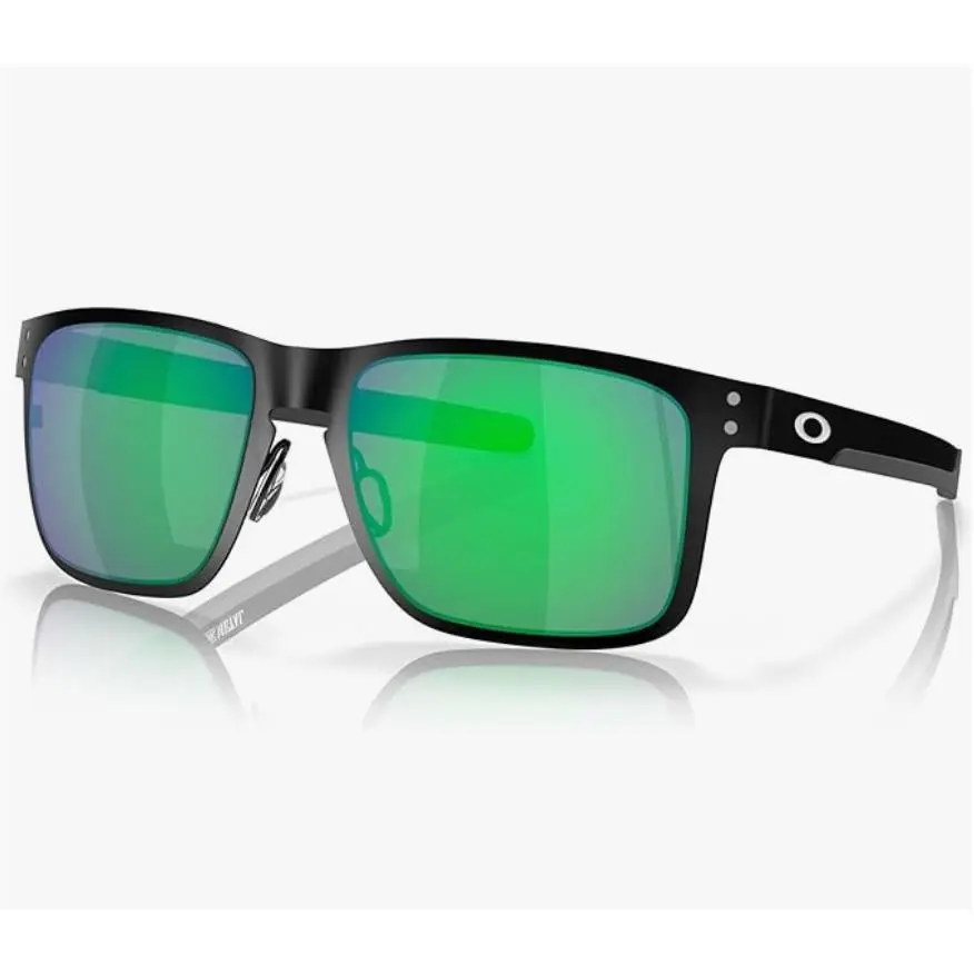 Oakley Holbrook Metal Sunglasses Matte Black l Jade Iridium OO4123-04