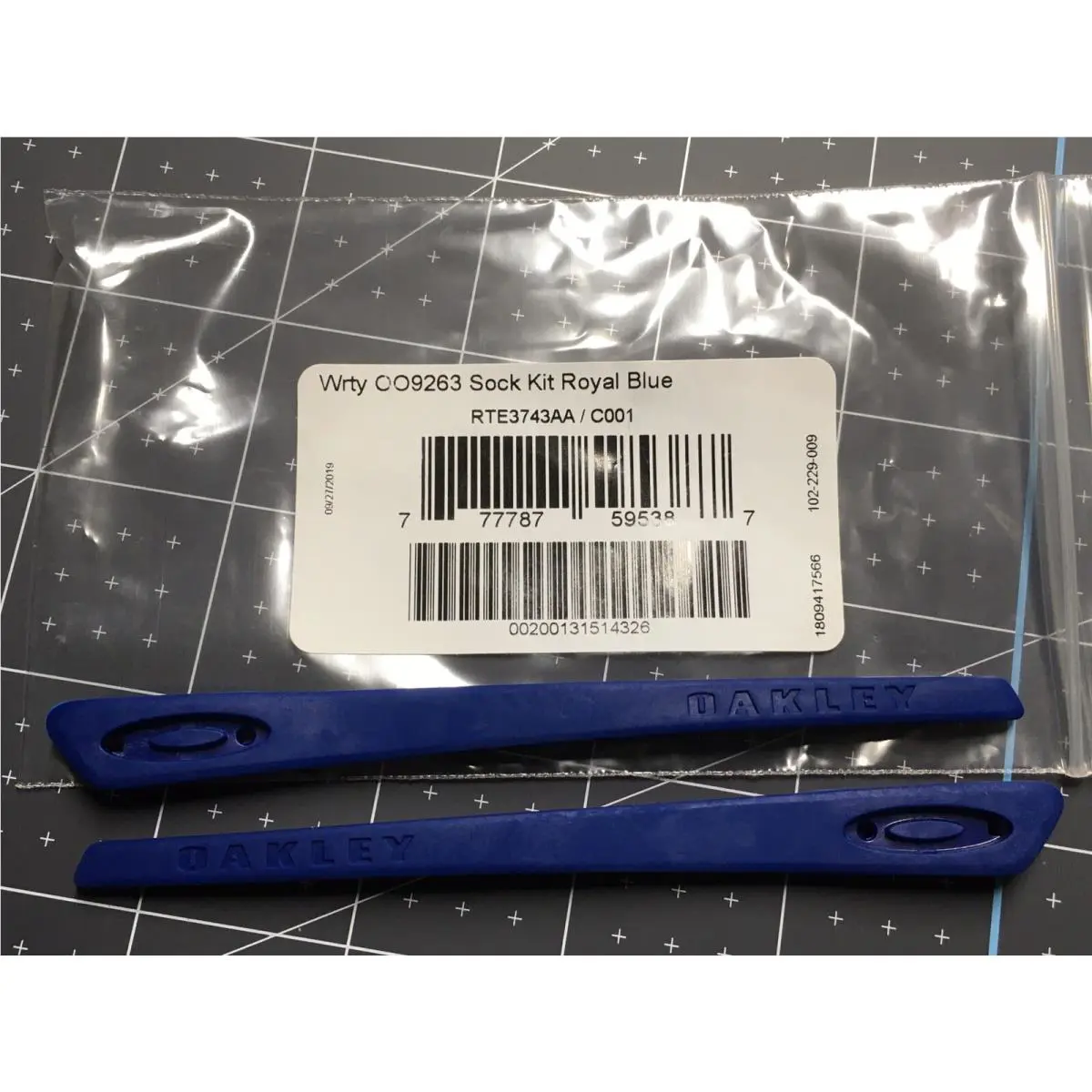 Oakley Ear Socks For Turbine OO9263 Oem Blue Ellipse Icon