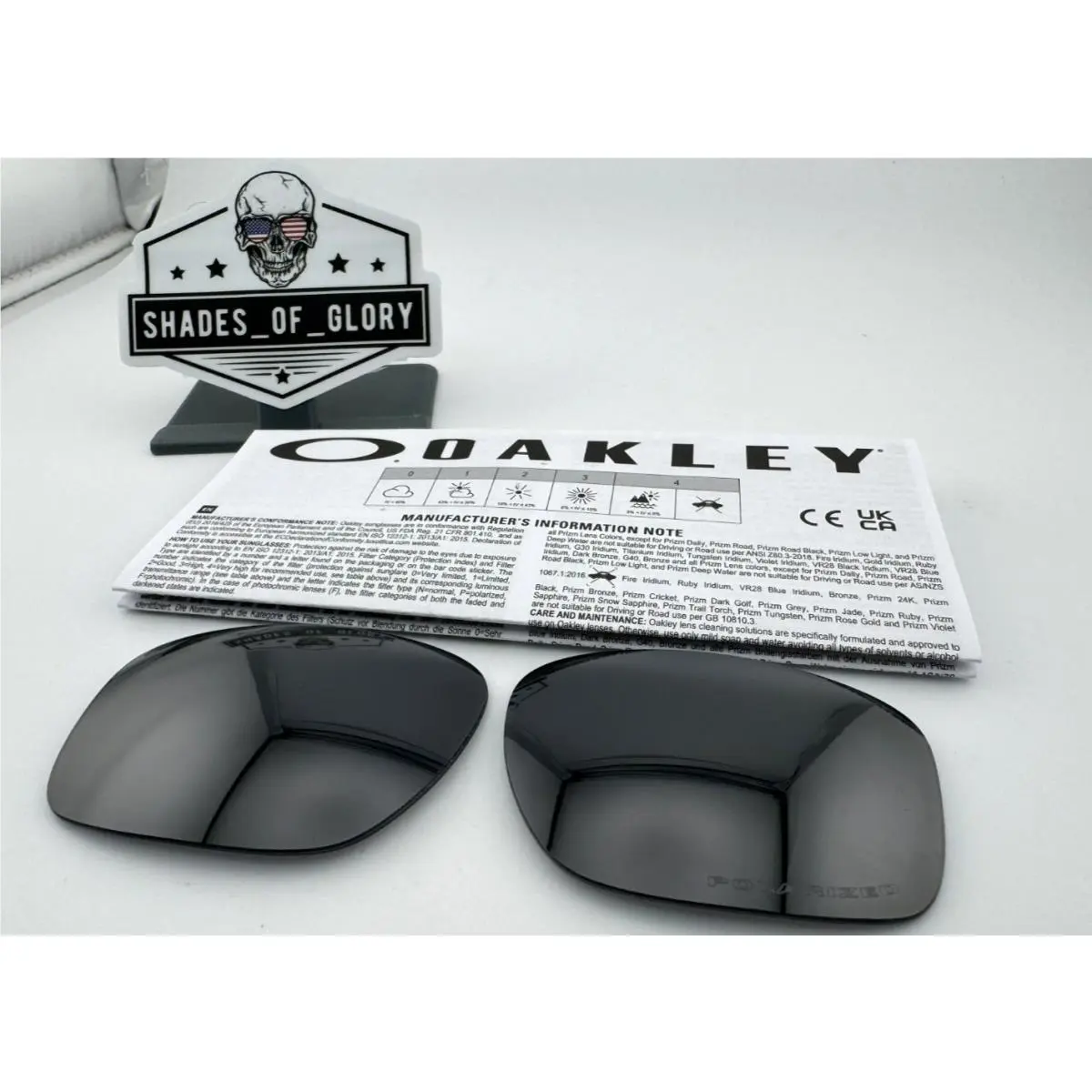 Oakley Sliver Black Iridium Polarized Lenses Sunglasses 9262 Oem